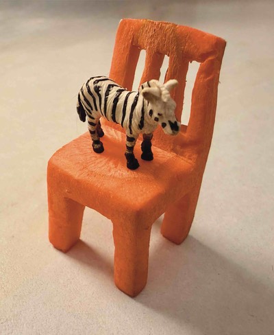 Stuhl mit Zebra